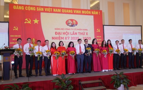 HANEL TỔ CHỨC THÀNH CÔNG ĐẠI HỘI ĐẢNG BỘ CÔNG TY LẦN THỨ X, NHIỆM KỲ 2025 - 2030
